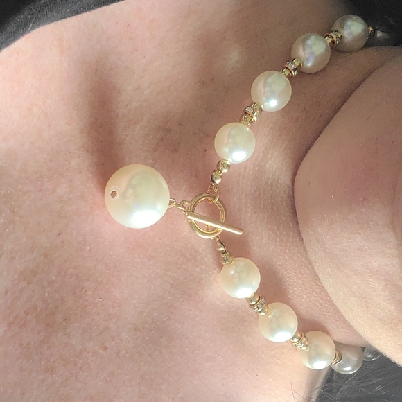 NWOT PEARL EARRING/NECKLACE SET/ELLA AND ELLY - Picture 6 of 6